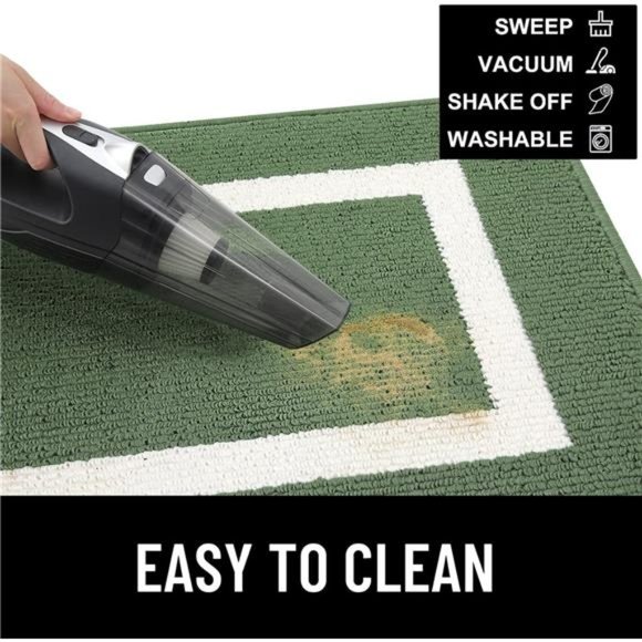 Indoor Door Mat, 32x20, Non-Slip Absorbent Resist Dirt Entrance Mat, Washable - Picture 3 of 6